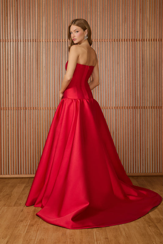 VESTIDO LONGO PATRÍCIA TOMARA QUE CAIA ROUGE