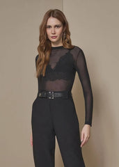 BLUSA MANGA LONGA TULE