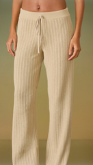CALÇA CAMILE TRICOT DOURADO
