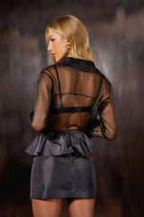 SAIA CURTA ROBIN PRETO