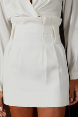 SAIA CURTA LYDIA OFF WHITE