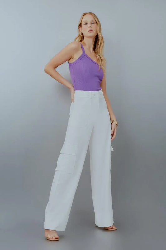 CALCA CREPE UTILITY BOTAO TRANCADO