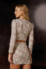 SAIA CURTA AMANDA OFF WHITE