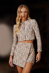 SAIA CURTA AMANDA OFF WHITE