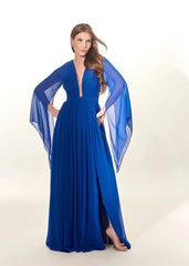 VESTIDO DRESS PARTY ANGELINA VERMELHO / AZUL ROYAL