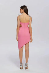 VESTIDO MAGGIE ROSA / PRETO / OFF WHITE