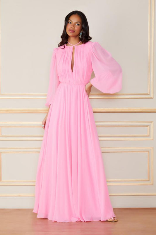 VESTIDO LONGO GABI FLAMINGO