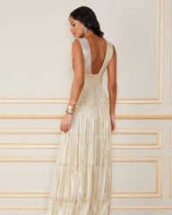 VESTIDO LONGO GABRIELA DOURADO