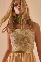 VESTIDO MIDI DEGRADE COLOR