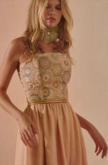 VESTIDO MIDI DEGRADE COLOR