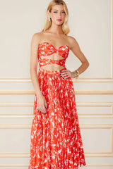 VESTIDO MIDI FLAVIA FLOR GUARANA