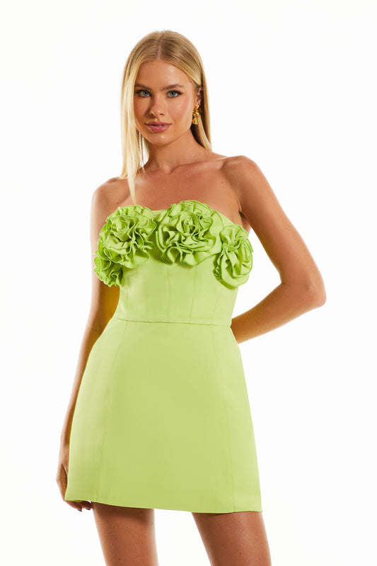 VESTIDO CURTO JOY LIME