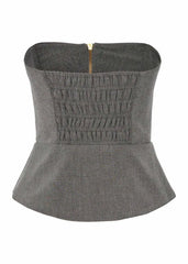BLUSA CORSET ZÍPER FRONTAL