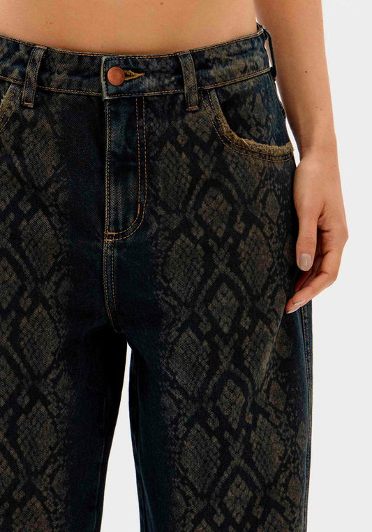 CALÇA JEANS FULL LENGTH CINTURA MÉDIA
