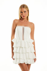 VESTIDO CURTO JENNIFER OFF WHITE