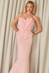 VESTIDO LONGO MARI FLOR ROSE