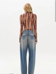 CALÇA JEANS BALLON CINTURA MÉDIA