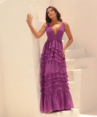 VESTIDO LONGO LEAO ROXO