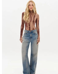 CALÇA JEANS BALLON CINTURA MÉDIA