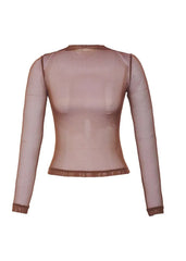 BLUSA MANGA LONGA TULE