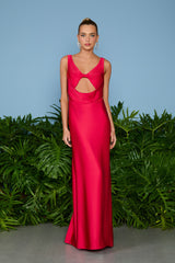 VESTIDO LONGO LEONA ABERTURA FRONTAL ROMÃ