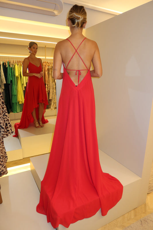 VESTIDO MULLET DUO VERMELHO
