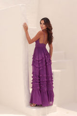 VESTIDO LONGO LEAO ROXO