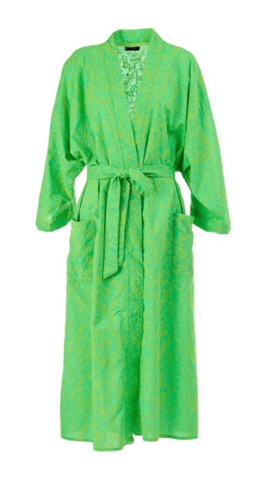 KIMONO BORDADO VERDE