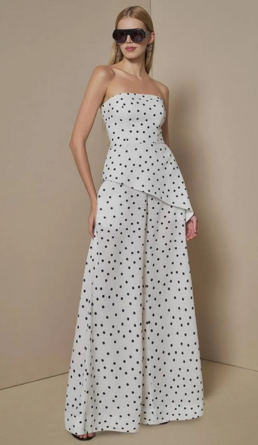 CONJUNTO TOP E CALÇA ESTAMPA POA MALABARES