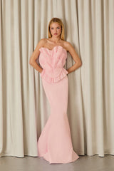 VESTIDO LONGO MARI FLOR ROSE