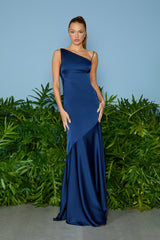 VESTIDO LONGO GIULIA ALÇA IRREGULARES NAVY