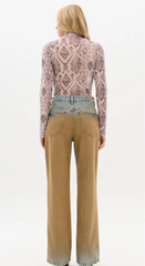 BLUSA MANGA LONGA ESTAMPADA