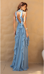 VESTIDO LONGO CARBONO