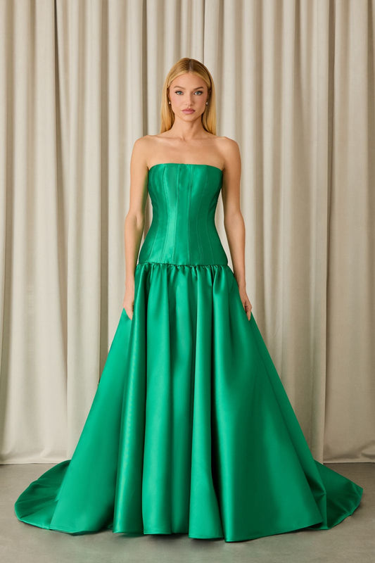 VESTIDO LONGO PAULA TOMARA QUE CAIA GREEN