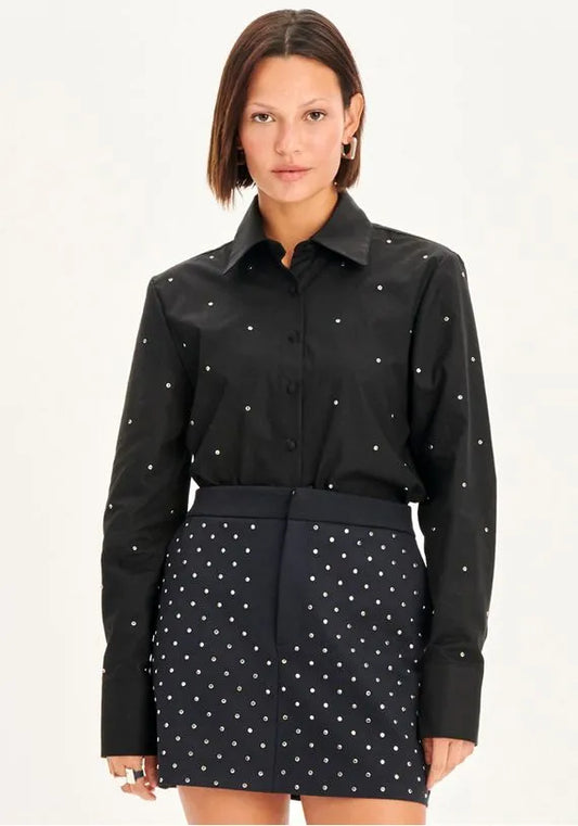 CAMISA MANGA LONGA SHINE PRETO
