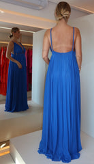 VESTIDO LONGO TRANÇA AZUL