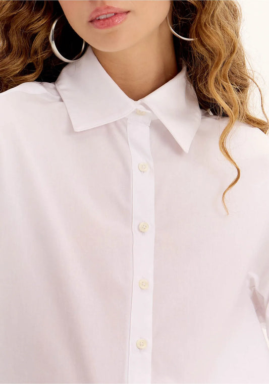 CAMISA BASIC ALONGADA BRANCA