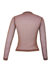 BLUSA MANGA LONGA TULE