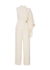 CONJUNTO BLUSA ASSIMÉTRICA E CALÇA CREPE MOVIMENT