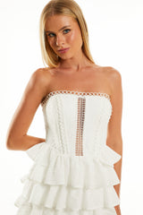 VESTIDO CURTO JENNIFER OFF WHITE