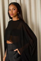 BLUSA CAPA HANNA PRETO