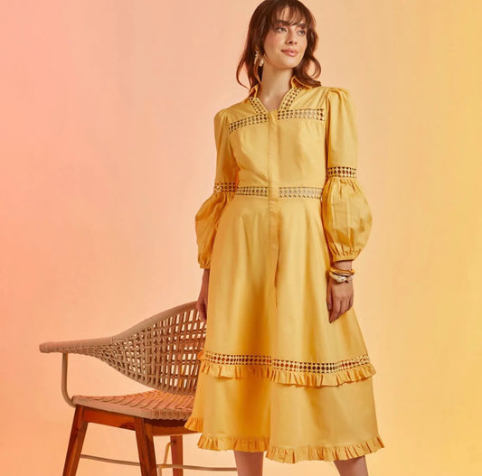 VESTIDO FABIANA AMARELO