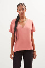 BLUSA PANAMA DECOTE V ROSE