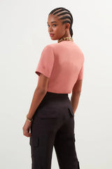 BLUSA PANAMA DECOTE V ROSE