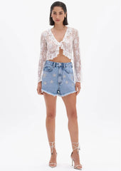 SHORT JEANS COMFORT SUPER HIGH ESTRELAS