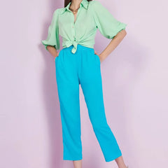 CONJUNTO CAMISA + CALCA - AZUL / VERDE