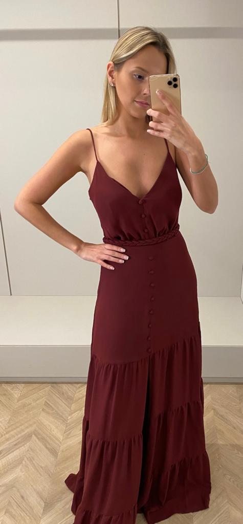 VESTIDO LONGO MARAGOGI MARSALA