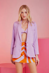 BLAZER ALFAIATARIA BOY VEGAS ALFAZEMA / LILAS