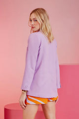 BLAZER ALFAIATARIA BOY VEGAS ALFAZEMA / LILAS