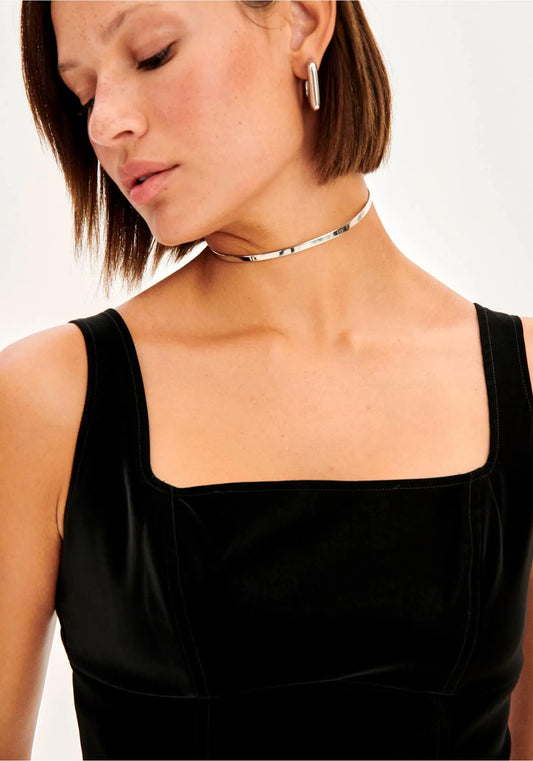 TOP CROPPED CORSET PRETO